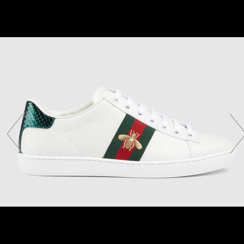 Gucci white sneakers size 36